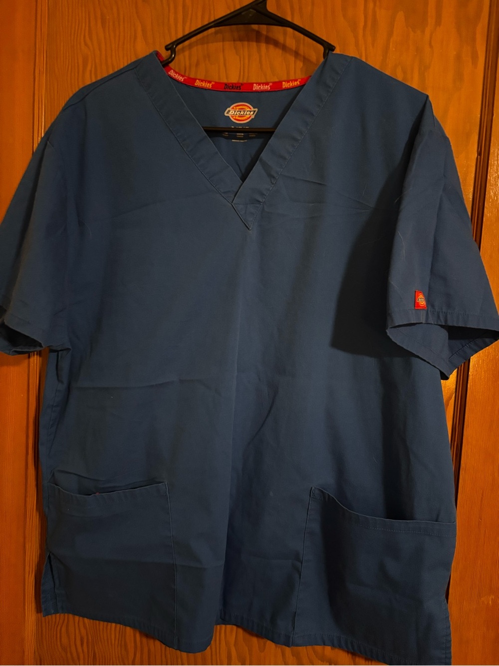 Dickies Navy Blue V-Neck Medical Scrub Top